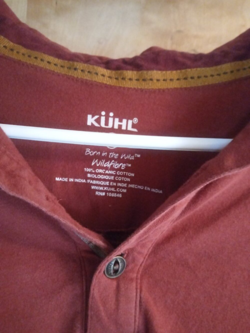 KUHL  polo shirt size Large
